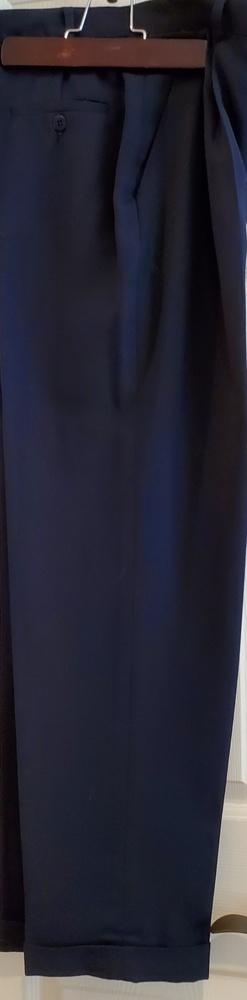 6P Navy Blue Ralph Lauren Lined & Cuffed Trousers